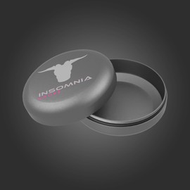 Insomnia Smoke Insomnia Smoke Pocket Storage Puck | Smell Odour Water Proof Air Tight | Aluminium Container Metal Stash Tin for Tobacco Travel Size (Grey)