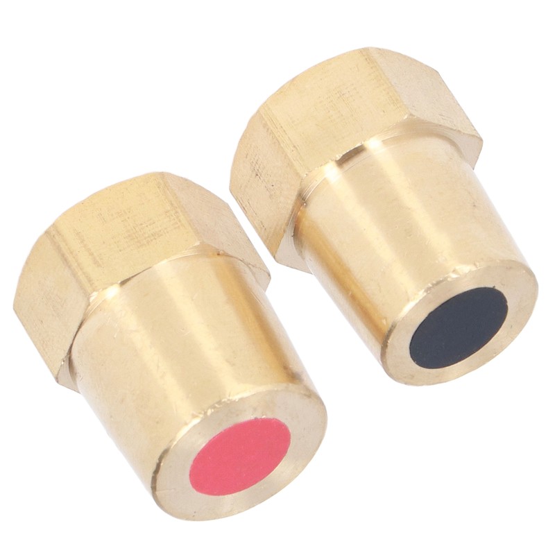 2pcs Battery Connector Revise M8 Brass Good Electrical Conductivity Pile