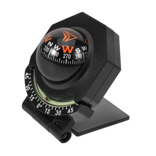 BUGUUYO Car Compass Auto Compass Car Phone Mount Cell Phone