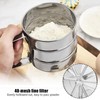 Fsaklaskdy Powdered Sugar Shaker, Fine Flour Sieve One-Hand, Icing Sugar