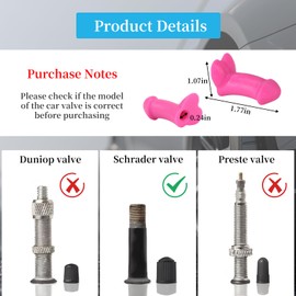 Penis Valve stem caps,Pencil tire Valve stem caps,Funny Creative Tire Valve Caps,Valve Caps Universal Fit for Cars/Motorcycles/Bicycles,Upgrade Your Wheels with Personality(4pcs Black)