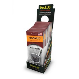 Hockey Hanging Car Air Freshener by HookUp - 25 Pack of Black Gold Scent | Unique Bulk Gift for Teens, Men, Women | Car Accessory with Fresh & Long Lasting Fresheners Smell