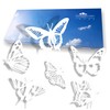 Anti-collision stickers for glass doors (18 detailed butterflies), prevents bird
