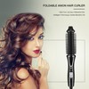 Ceramic Tourmaline Foldable Anion Hair Brush Curler Hair Curling Iron