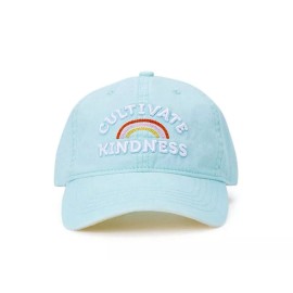 Time & Tru Women’s CULTIVATE KINDNESS Baseball Cap Cotton Hat • Classic Mint
