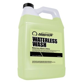 Nanoskin Waterless Wash & Shine 1 Gallon - Advanced Rinseless Cleaning Spray with Gloss Enhancer and Amplifier | For Paint, Glass, Chrome, Plastic, Metal, Countertops, Desks, Machinery, and More