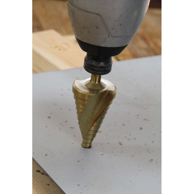SK11 SSD-4 Hexagonal Shaft Spiral Step Drill for Stainless Steel