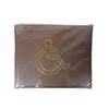 Generic Disabled Badge Holder Wallet - Brown PU Leather -
