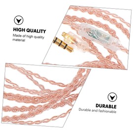 Gatuida 5pcs Earphone Cable Mic Control Flexible Headset Line for Daily Use Compatible Earphones Audio Replacement Cord