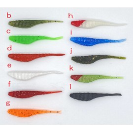 Orurdo qb100231i01n0 Worm Set "Wumurudo E" 2.3 g Stickbait Pintail, Solid Color, 20 Pieces, 1 Bag Set, For Ajing and Mevering, Root Fish, Rockfish, Black Bass, Flounder, Magochi, I Color