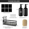 Kitchen Soap Dispenser Set with Sponge Holder, Dish Soap Dispenser