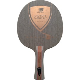 Sunflex SHO Soft Carbon Off Table Tennis Wood | Professional Offensive Wood | 7 Veneers with Carbon | Sensitive and Fast | Concave Handle