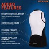 ZONE3 Women's Lava Long Distance Tri Top - Sleeveless (Black/White,