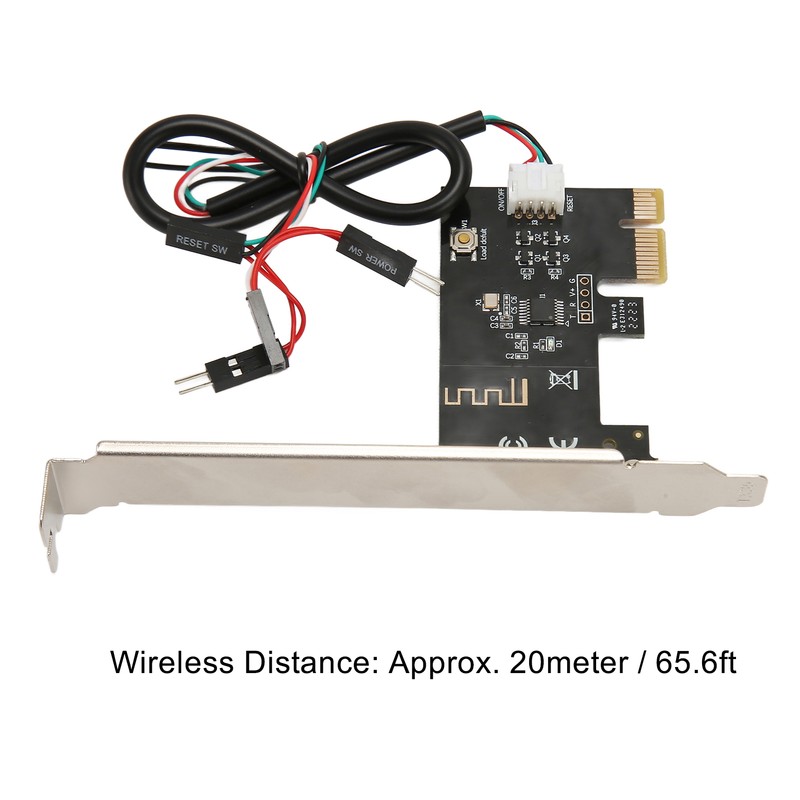 Computer Power Reset Switch PCIE Card Precise Control Thickened Gold