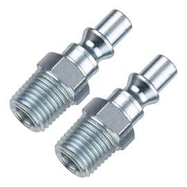 Tru-Flate 12-325-2 1/4" A Design x 1/4" MNPT Steel Plug - 2 Pack