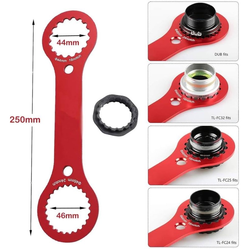 BRITECO BB Axis Wrench, Aluminum Alloy Bottom Bracket Tool, Wear-Resistant,