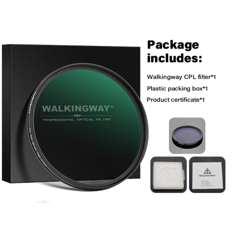 Walking Way 46 mm MC CPL Circular Polarising Filter, Ultra