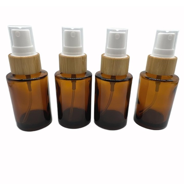 BEECO GIF2U Empty Cosmetic Glass Spray Bottles 1oz/30ml 4 PACK