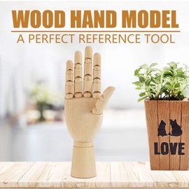 Art Mannequin Hand Model Women Hand Sculpture Mannequin Wooden Body Artist Model Joint Articulated Models (#2)