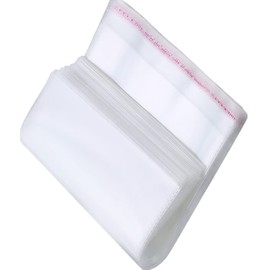 Yusland 600 Count - 6” X 8” Resealable Self Seal Clear Cello Cellophane Poly Bags for Packaging, Jewelry, Beans, Coins, Party Favors, Bulk