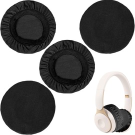 4PCS Headphone Earpad Covers Universal and Washable Dust Sweat Proof Headphone Sweat Covers Breathable and Stretchable Fabric Earcup Protectors Fits 2.36" to 3.35" Headsets (6 to 8.5 cm)