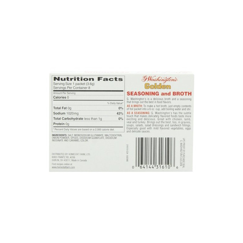 George Washington Golden Seasoning and Broth, 1-Ounce Boxes (Pack of