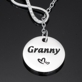 HUTIMY Gift for Granny Birthday Ideas Necklace from Grandchildren Granddaughter Women Granny Necklace
