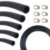 Fuel Line Hose Kit 5FT 5PCS With 30Pcs Clamps,3/8" 5/16"