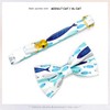 Fish Cat Bow Tie Collar, Blue Cat Collar, Breakaway with
