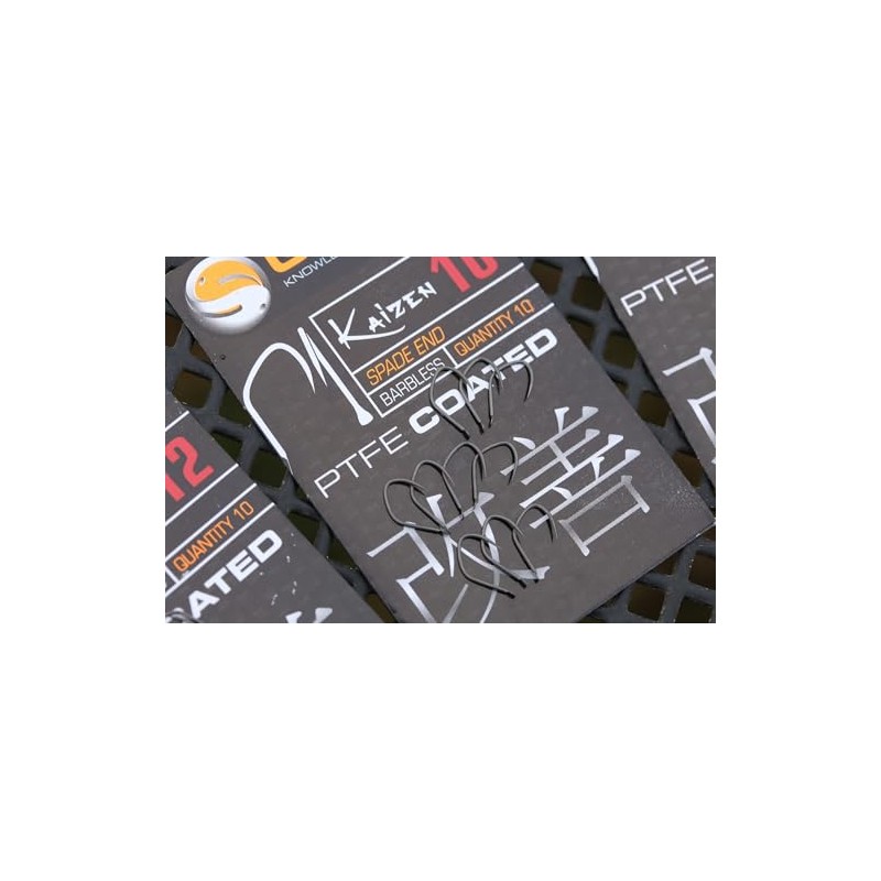 Guru Kaizen Eyed Hook Size 12 pack of 10 PTFE