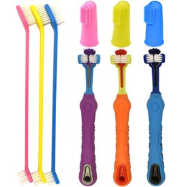 RosyLife Pet Dog Soft Toothbrush Dog Toothbrush Finger Toothbrush pet Toothbrush Small to Large Dogs