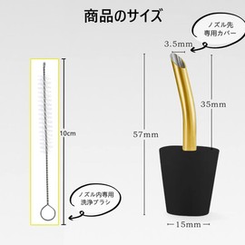 Yoseka Kettle Spout Extension Spout Outdoor Kettle Skitter Pot Equipment Camping Kettle with Cleaning Brush Nozzle Coffee Parts Lightweight Aluminum Stainless Steel Camping Kettle Compatible