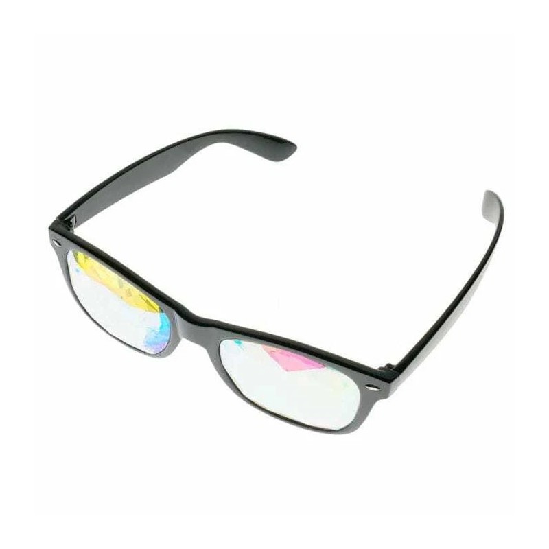 GloFX Ultimate Kaleidoscope + Diffraction Glasses – Black