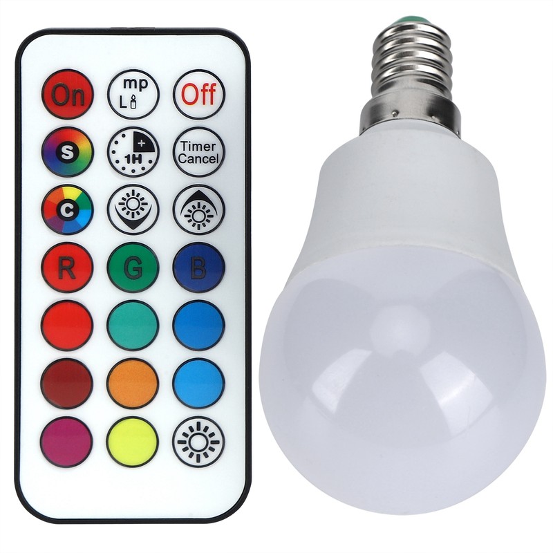 45W LED RGB Bulb Light Colorful Changeable Remote Control Lamp