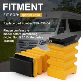 2 PCS SSR-338-54 Rear Helper Spring, PSLER Suspension Helper Springs Compatible with Sprinter 3500, Left and Right, Yellow