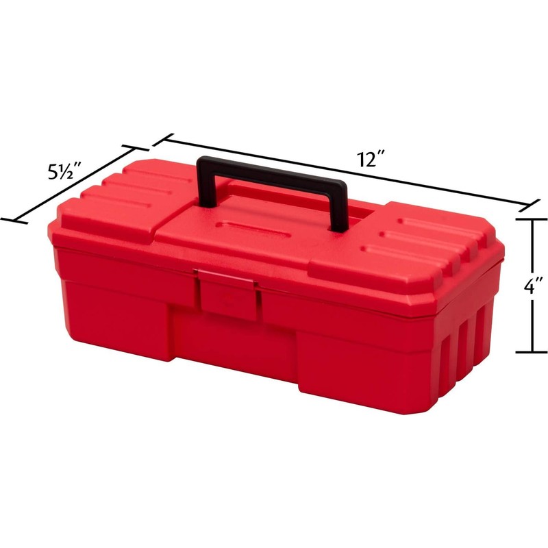 Akro-Mils 12-Inch ProBox Plastic Toolbox for Tools, Hobby or Craft
