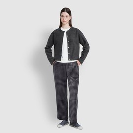 JAJU [JAJU/자주] 여 코지 플리스 라운지 가디건_챠콜 [JAJU] Women's Cozy Fleece Lounge Cardigan_Charcoal