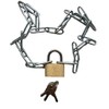 Steel Chain with Padlock Set - Robust Chain with Lock