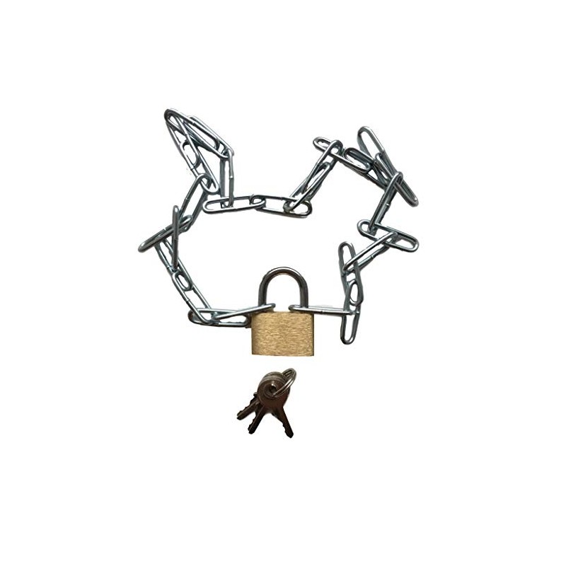 Steel Chain with Padlock Set - Robust Chain with Lock