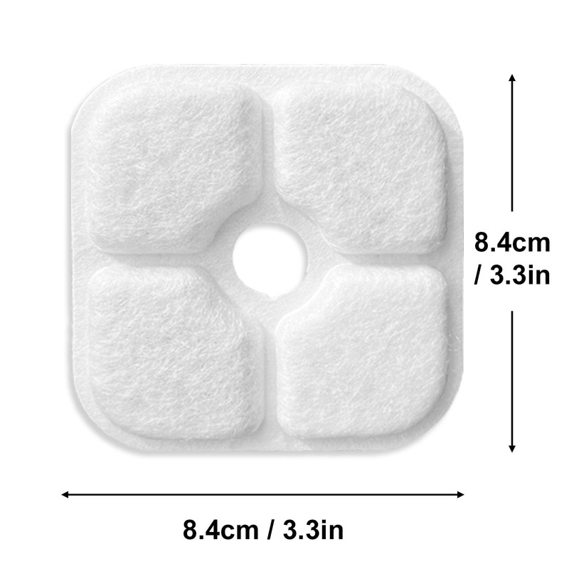 YANINEE Pack of 15 Replacement Filter Cat Fountain Filter Drinking