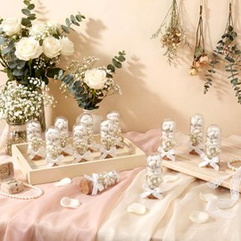 Gandeer 50 Sets Wedding Candy Favors for Guests (White)