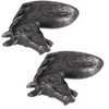 2 Sets Modern Stylish Cabinet Handles Zinc Alloy Waterproof Horse