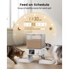 oneisall Automatic Cat Feeder for 2 Cats, 20 Cups/5L Automatic