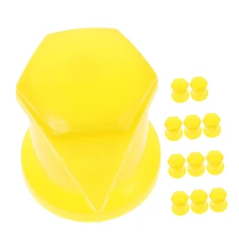 ABOOFAN 12pcs Yellow Wheel Nut Indicators High Visibility Loose Lug Nut Detection for Trucks Enhancing Safety and Routine Inspections Reliable Monitoring for Accident Prevention
