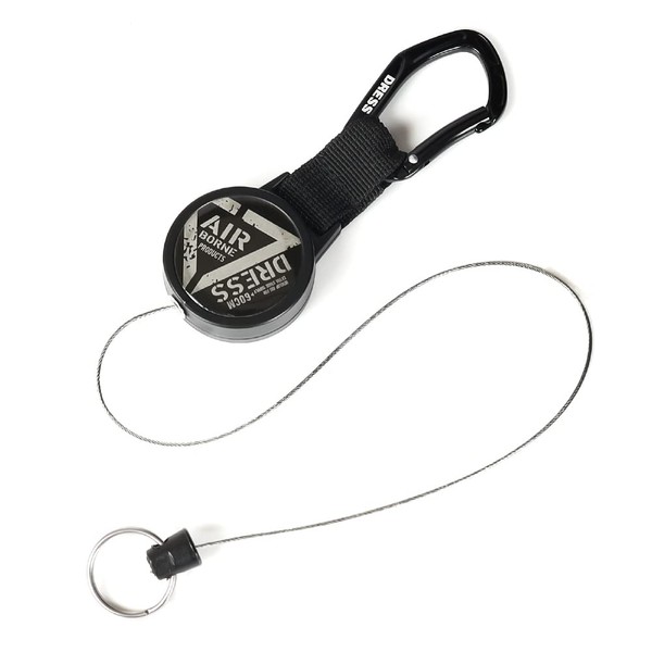 DRESS Carabiner Pin On Reel, Line Cutter, Scissors, Line Knot,