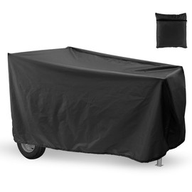 Log Splitter Cover Waterproof 210x115x100cm 210D Oxford Cloth Gas Logging Separator Cover with Drawstring Dustproof Mobility Scooter Protection for Log Splitters Motorbike Scooter(black)