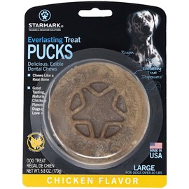 Starmark Everlasting Treat Puck Toy for Dogs, Large