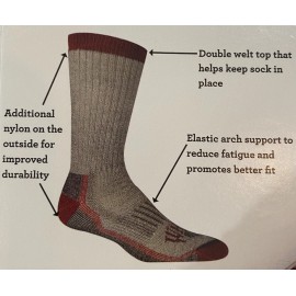 White’s Leather Boots Heavyweight Merino Wool Crew Work Socks Wms S / Mens XS