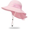 DRESHOW Baby Sun Hat with Large Brim, Neck Protection, Adjustable,