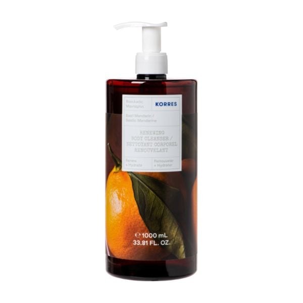 Korres Basil Mandarin Renewing Body Cleanser 1000 ml